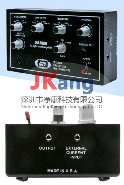 WPI DAM80交流放大器，DAM80細(xì)胞外放大器，WPI DAM80交流細(xì)胞外放大器