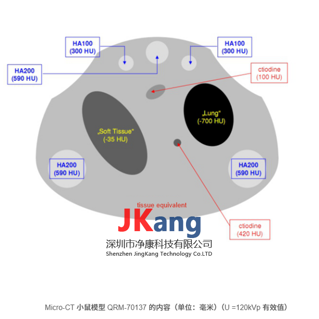 QRM-Micro-CT Mouse Phantom小動物模體,Micro-CT Mouse 小鼠模體